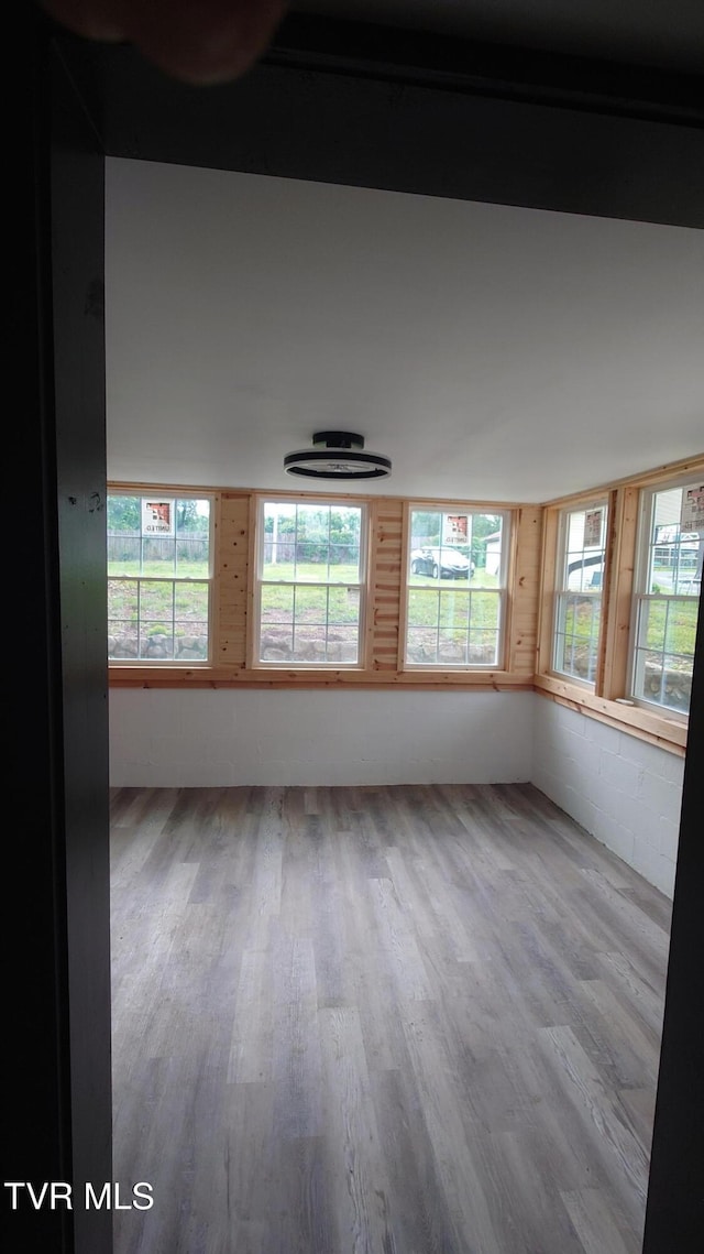 616 6th St, Bristol, TN 37620 - empty room with wood finished floors and healthy amount of natural light