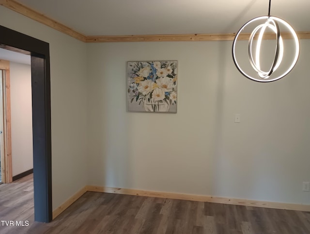 616 6th St, Bristol, TN 37620 - empty room with wood finished floors and baseboards
