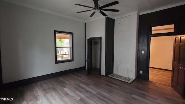 616 6th St, Bristol, TN 37620 - unfurnished bedroom with crown molding, wood finished floors, and baseboards