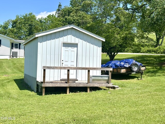 357 Martin St, Jonesville, VA 24263 - view of shed featuring cooling unit