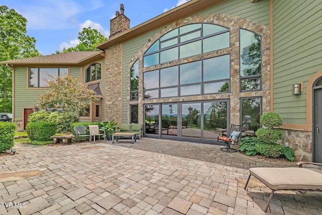 18549 Landridge Way, Abingdon, VA 24211 - view of patio / terrace featuring french doors