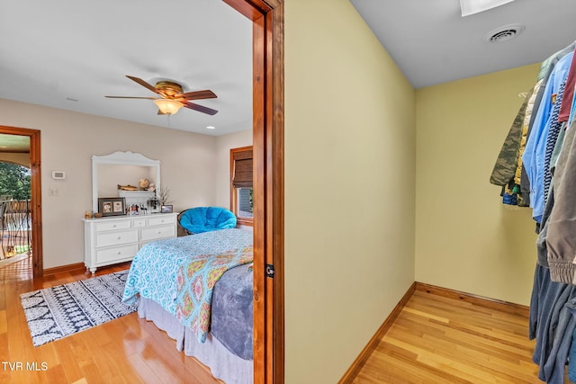 18549 Landridge Way, Abingdon, VA 24211 - bedroom featuring wood finished floors, baseboards, and a ceiling fan