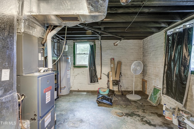 1321 Pineola Ave, Kingsport, TN 37664 - basement featuring water heater and heating unit