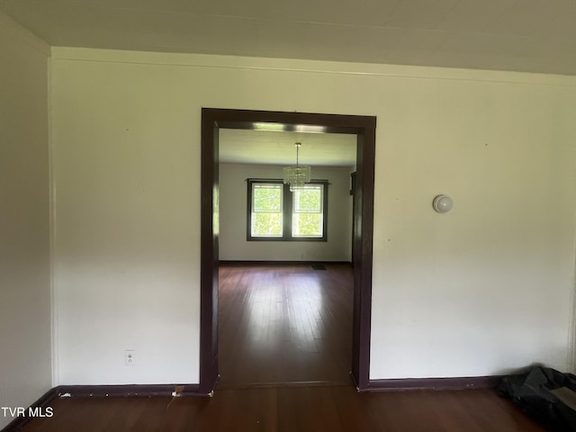 11352 Frederick Rd, Coeburn, VA 24230 - unfurnished room featuring wood finished floors and baseboards