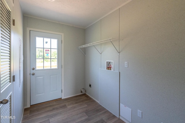 385 Piney Grove Rd, Greeneville, TN 37743 - washroom with washer hookup, wood finished floors, and electric dryer hookup