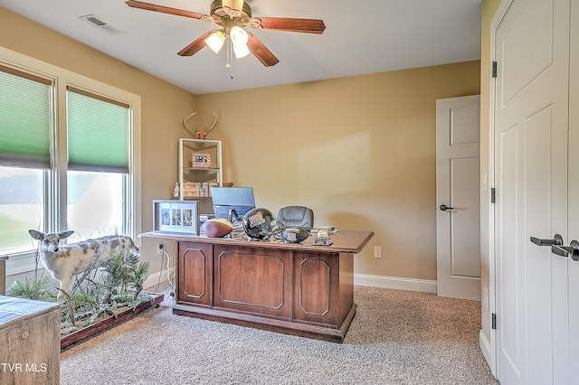 133 Christopher Way, Blountville, TN 37617 - office space with carpet floors, ceiling fan, and baseboards