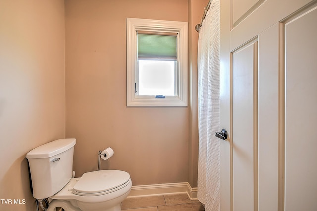 133 Christopher Way, Blountville, TN 37617 - bathroom with toilet, baseboards, and tile patterned floors