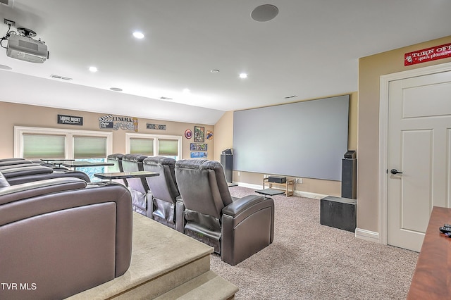 133 Christopher Way, Blountville, TN 37617 - cinema room with carpet, recessed lighting, and baseboards
