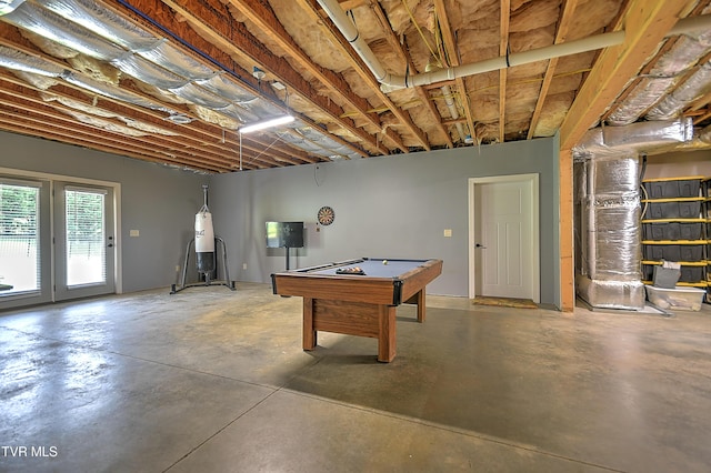 133 Christopher Way, Blountville, TN 37617 - rec room featuring concrete floors and billiards table