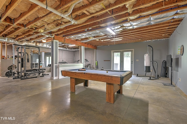 133 Christopher Way, Blountville, TN 37617 - game room with concrete floors and billiards