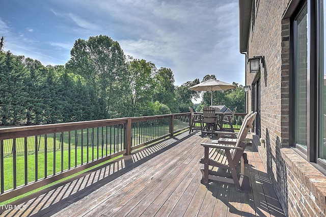 133 Christopher Way, Blountville, TN 37617 - deck featuring a lawn and outdoor dining area