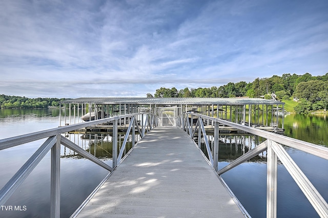 133 Christopher Way, Blountville, TN 37617 - dock featuring a water view, boat lift, and a wooded view