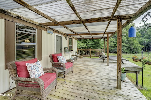 111 Jd Whitehead Rd, Roan Mountain, TN 37687 - view of wooden terrace