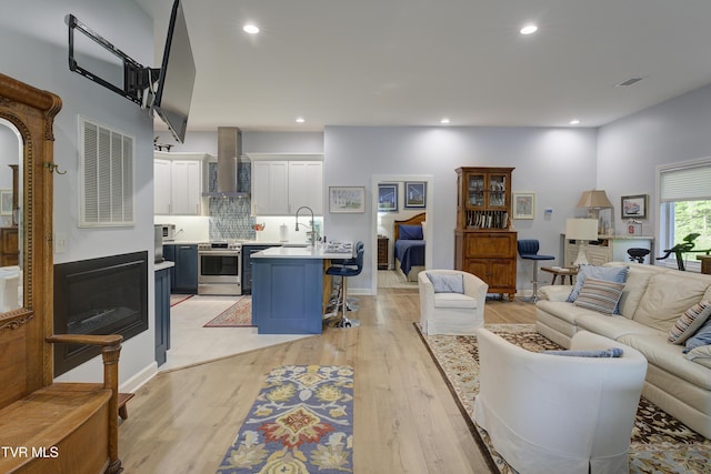 111 Jd Whitehead Rd, Roan Mountain, TN 37687 - living room with recessed lighting and light wood finished floors