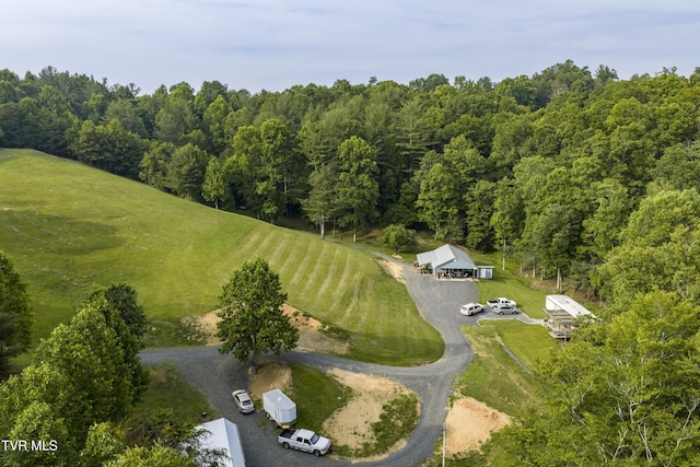 111 Jd Whitehead Rd, Roan Mountain, TN 37687 - aerial overview of property's location featuring a heavily wooded area