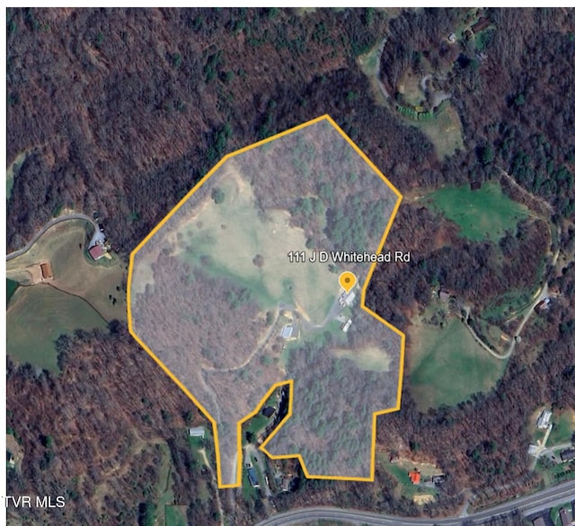 111 Jd Whitehead Rd, Roan Mountain, TN 37687 - map / location featuring property boundaries highlighted