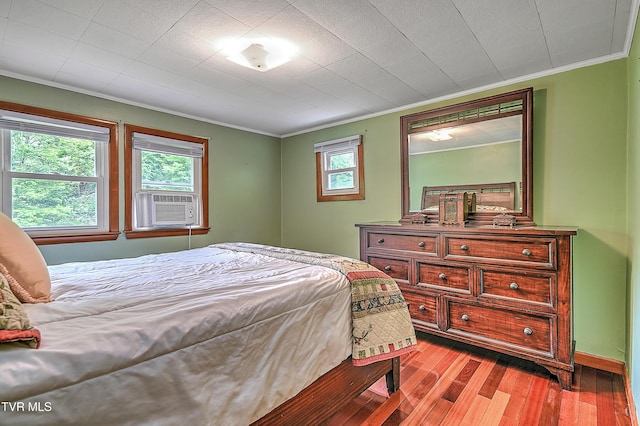24483 Cave Creek Rd, Abingdon, VA 24211 - bedroom with ornamental molding and hardwood / wood-style flooring