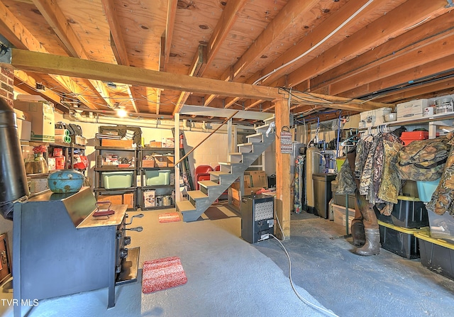24483 Cave Creek Rd, Abingdon, VA 24211 - unfinished below grade area featuring stairway
