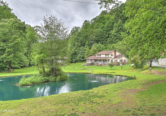 24483 Cave Creek Rd, Abingdon, VA 24211 - water view featuring a forest