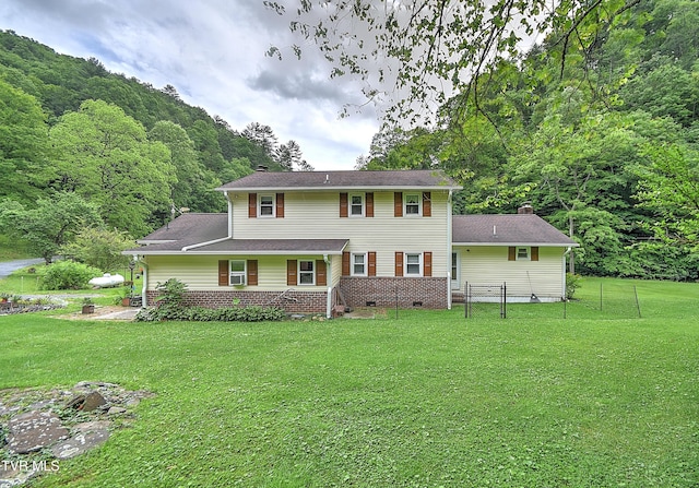 24483 Cave Creek Rd, Abingdon, VA 24211 - view of front facade featuring a wooded view and crawl space