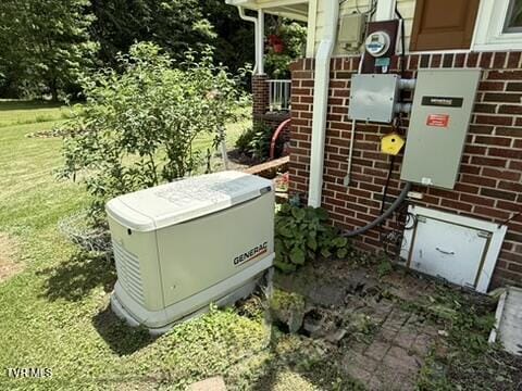 24483 Cave Creek Rd, Abingdon, VA 24211 - exterior view of a power unit and brick siding