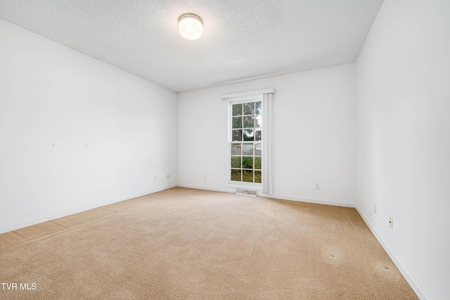 4006 Navaho Dr, Johnson City, TN 37604 - spare room featuring light carpet, a textured ceiling, and baseboards