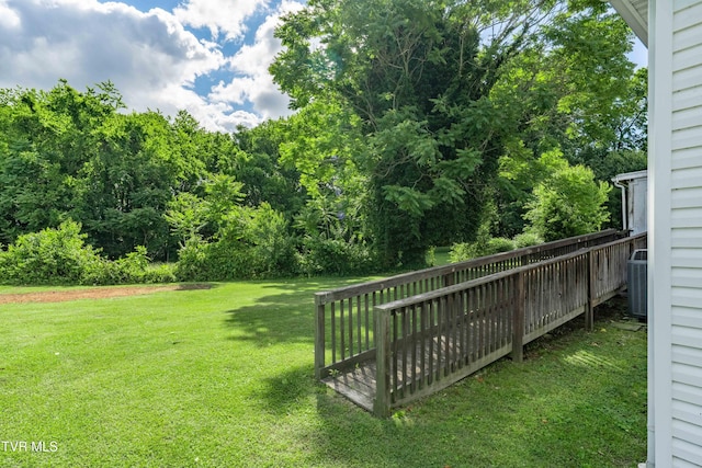 4006 Navaho Dr, Johnson City, TN 37604 - view of green lawn featuring central AC unit
