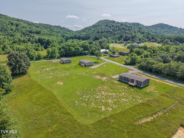 255 Piney Grove Rd, Greeneville, TN 37743 - aerial view of sparsely populated area with a heavily wooded area
