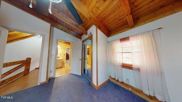 209 Brystone Dr, Gray, TN 37615 - spare room featuring wooden ceiling and baseboards