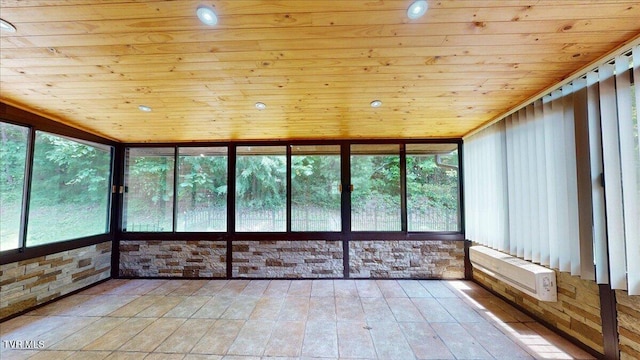 209 Brystone Dr, Gray, TN 37615 - unfurnished sunroom featuring wood ceiling and healthy amount of natural light