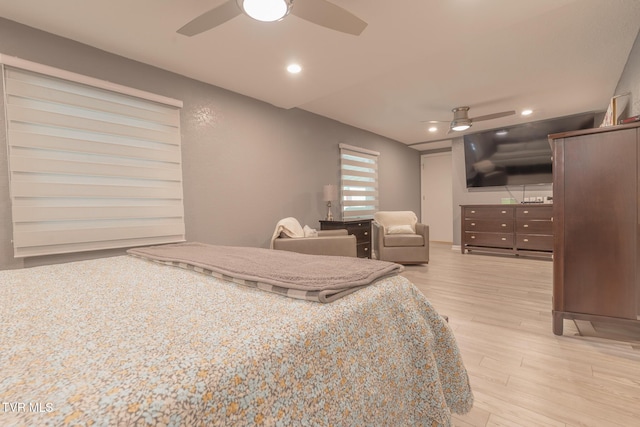 9266 Forest Rd, Coeburn, VA 24230 - bedroom featuring wood finished floors, recessed lighting, and ceiling fan