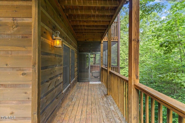 2213 Woodcock Trl, Sevierville, TN 37876 - view of wooden terrace