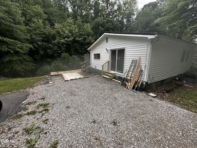 11510 Dogwood Ln, Pound, VA 24279 - view of property exterior featuring entry steps, crawl space, and central air condition unit