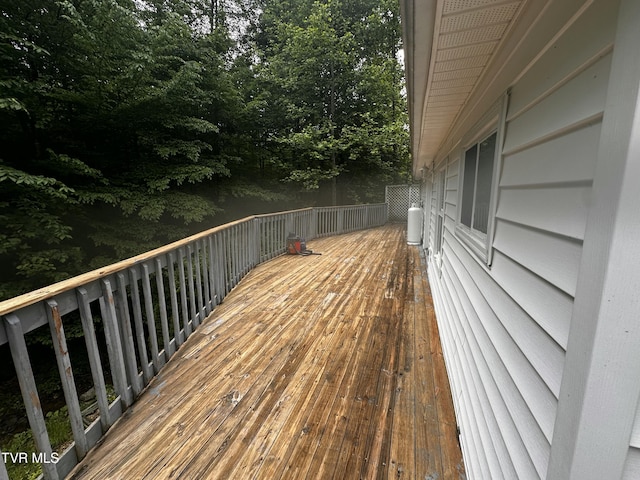 11510 Dogwood Ln, Pound, VA 24279 - wooden terrace with view of scattered trees