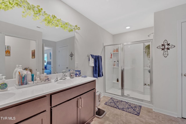 936 Pampas Dr, Jonesborough, TN 37659 - ensuite bathroom with double vanity and a shower stall