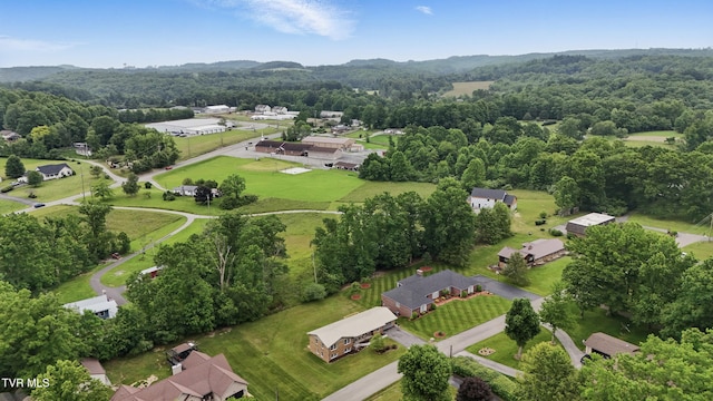 5530 Paramont Rd, Wise, VA 24293 - aerial view of property and surrounding area with a heavily wooded area and nearby suburban area