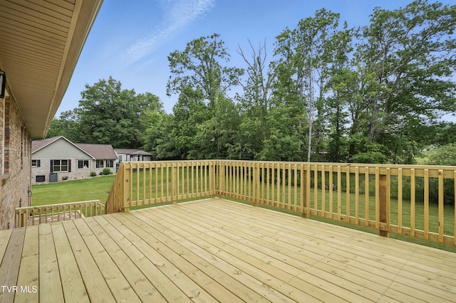 5530 Paramont Rd, Wise, VA 24293 - wooden deck with a yard and view of wooded area