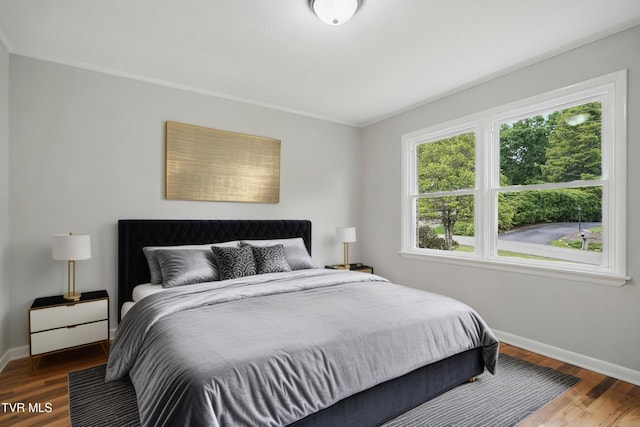 5530 Paramont Rd, Wise, VA 24293 - bedroom featuring baseboards, ornamental molding, and wood finished floors