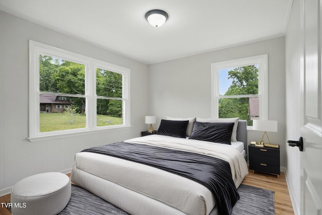 5530 Paramont Rd, Wise, VA 24293 - bedroom with light wood-style flooring, baseboards, and crown molding
