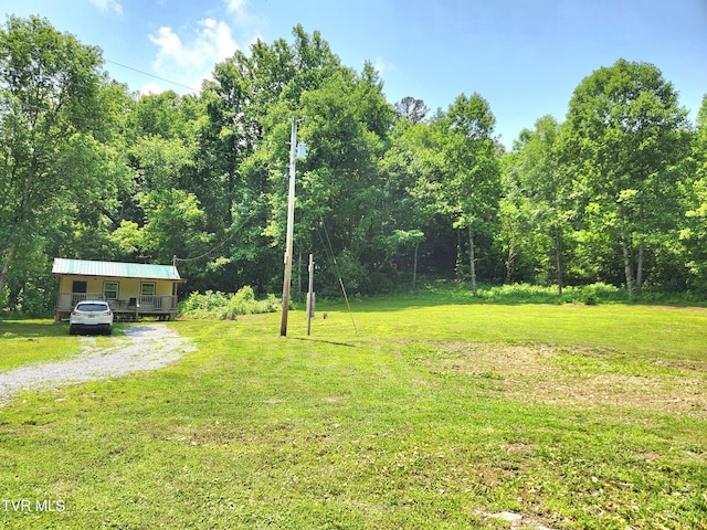 2428 Middle Creek Rd, Afton, TN 37616 - view of green lawn with a view of trees