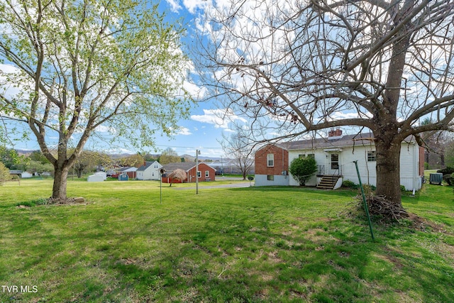 173 Keller Ln, Marion, VA 24354 - view of grassy yard with central air condition unit