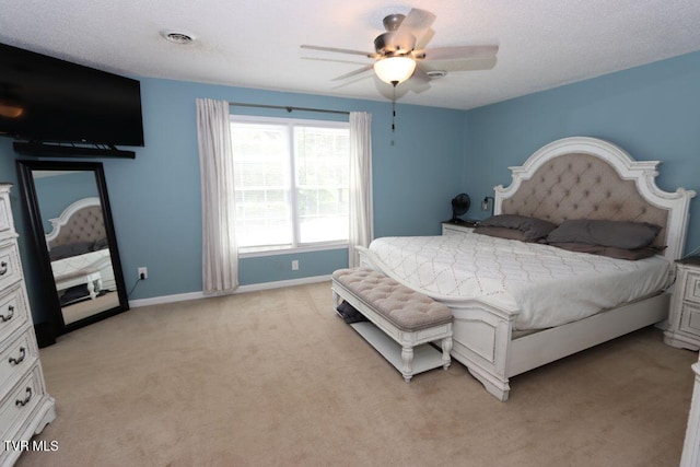 21164 Vances Mill Rd, Abingdon, VA 24211 - bedroom featuring light carpet, baseboards, and a ceiling fan