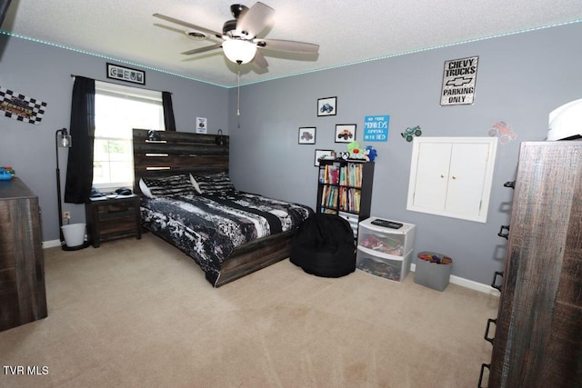 21164 Vances Mill Rd, Abingdon, VA 24211 - carpeted bedroom with baseboards and a ceiling fan
