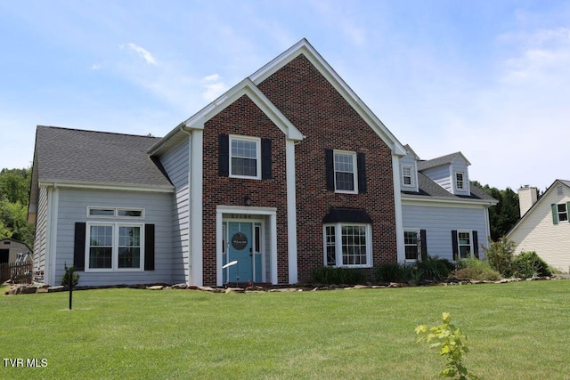 21164 Vances Mill Rd, Abingdon, VA 24211 - view of front facade featuring a front lawn and brick siding