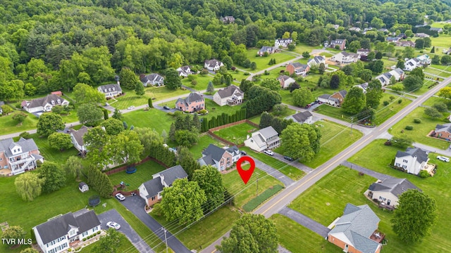 21164 Vances Mill Rd, Abingdon, VA 24211 - aerial perspective of suburban area with a forest