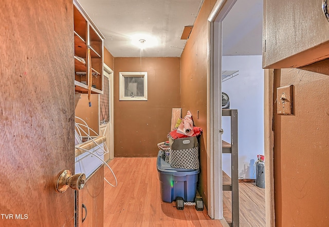509 9th St, Erwin, TN 37650 - hallway with wood finished floors