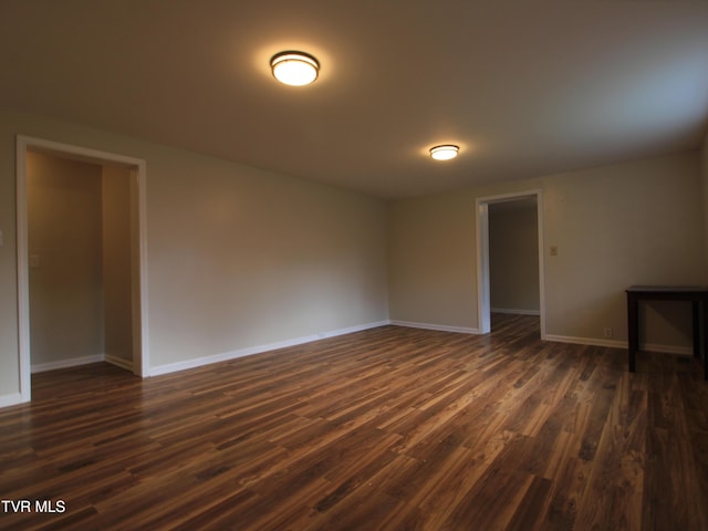 321 W Chilhowie Ave, Johnson City, TN 37604 - unfurnished room featuring dark wood-type flooring and baseboards