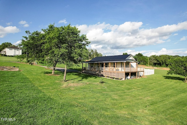 114 Adam And Corby Rd, Limestone, TN 37681 - back of house featuring a yard and a wooden deck