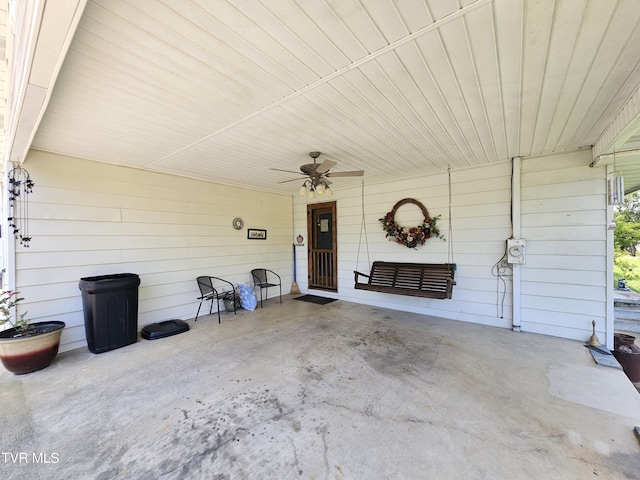 515 Chuckey Pike, Chuckey, TN 37641 - view of patio / terrace with ceiling fan