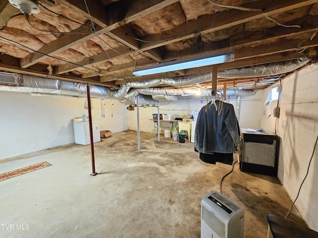 515 Chuckey Pike, Chuckey, TN 37641 - basement with washer and clothes dryer